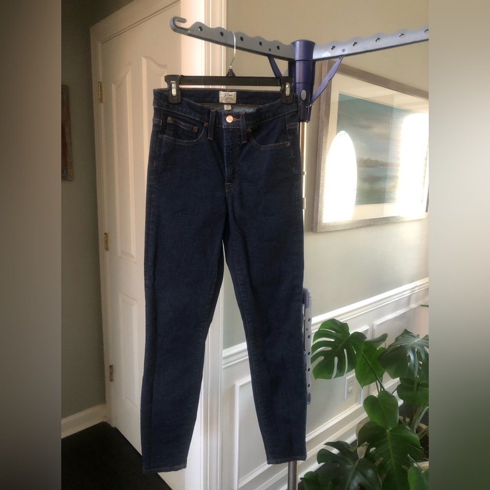 J. Crew Womens 9” rise toothpick denim, size 27